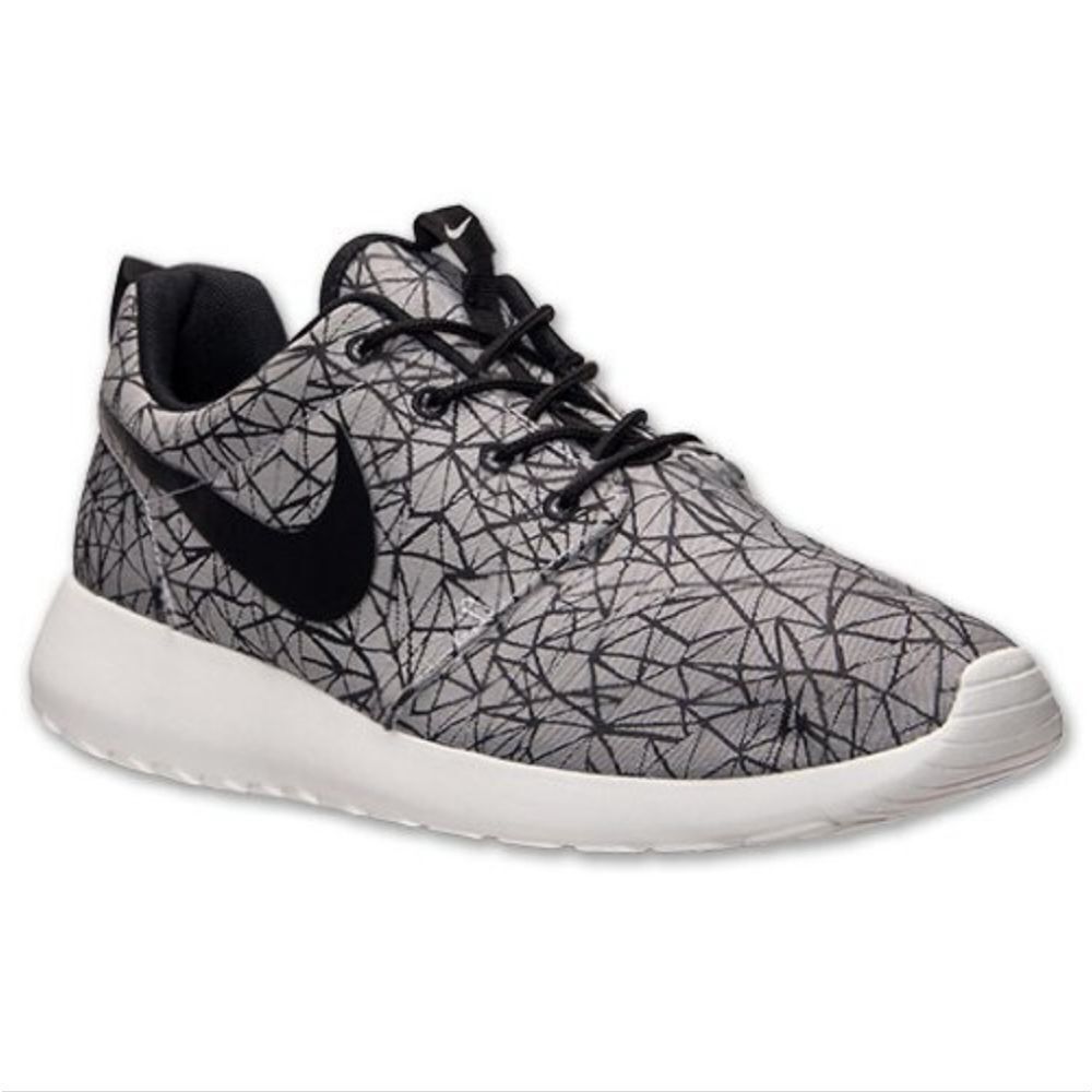 Nike Roshe Run GPX Geometric in Black & Silver Size 11
